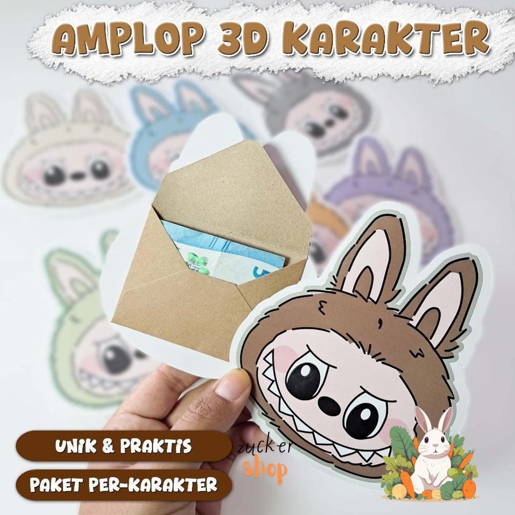 

Amplop 3D Viral Kekinian - Gambar Karakter - Amplop Karakter Lucu Amplop Lebaran Unik Diskon