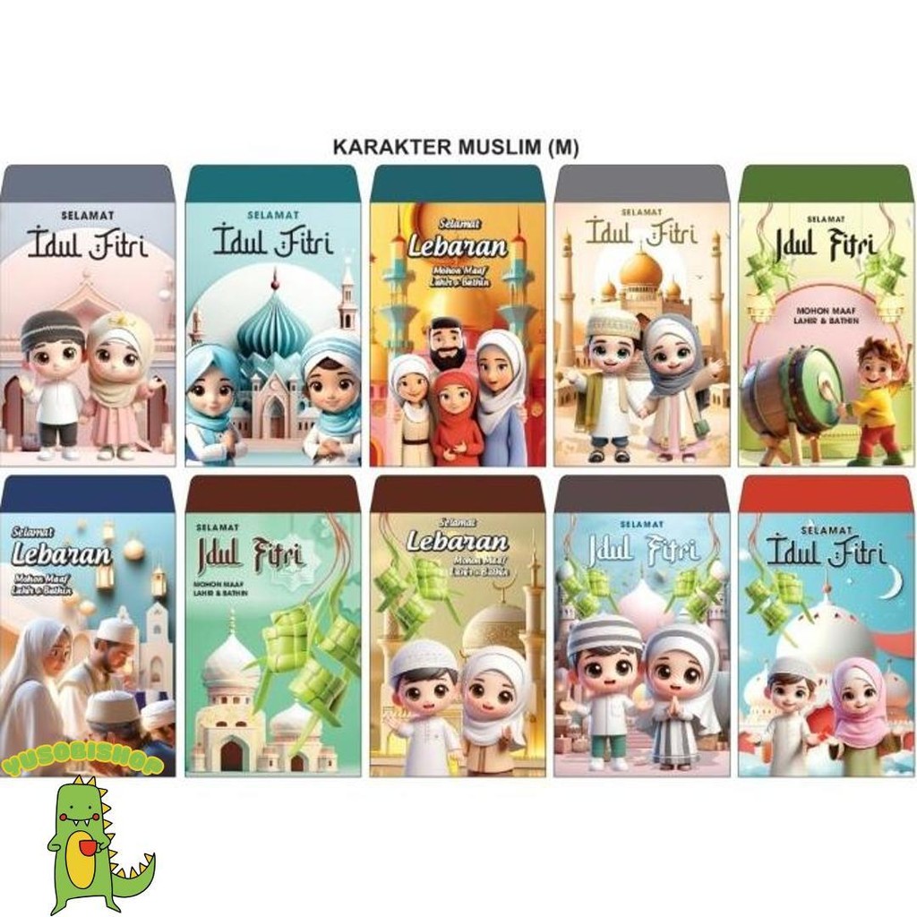 

Ampau / Amplop Lebaran Kartun Muslim Medium 11X7Cm 100 Lembar - Mixkartunmslim Diskon