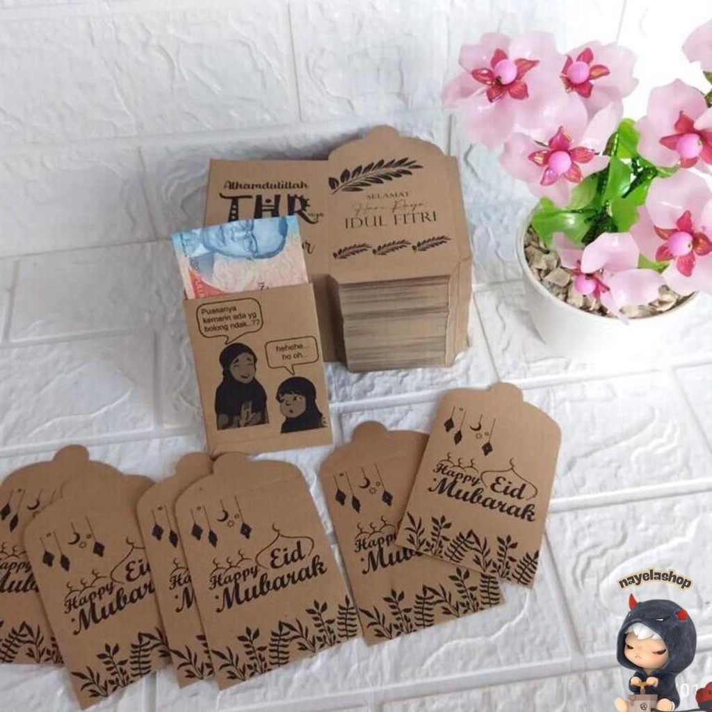 

100Pcs Amplop Lebaran Kertas Karton Murah