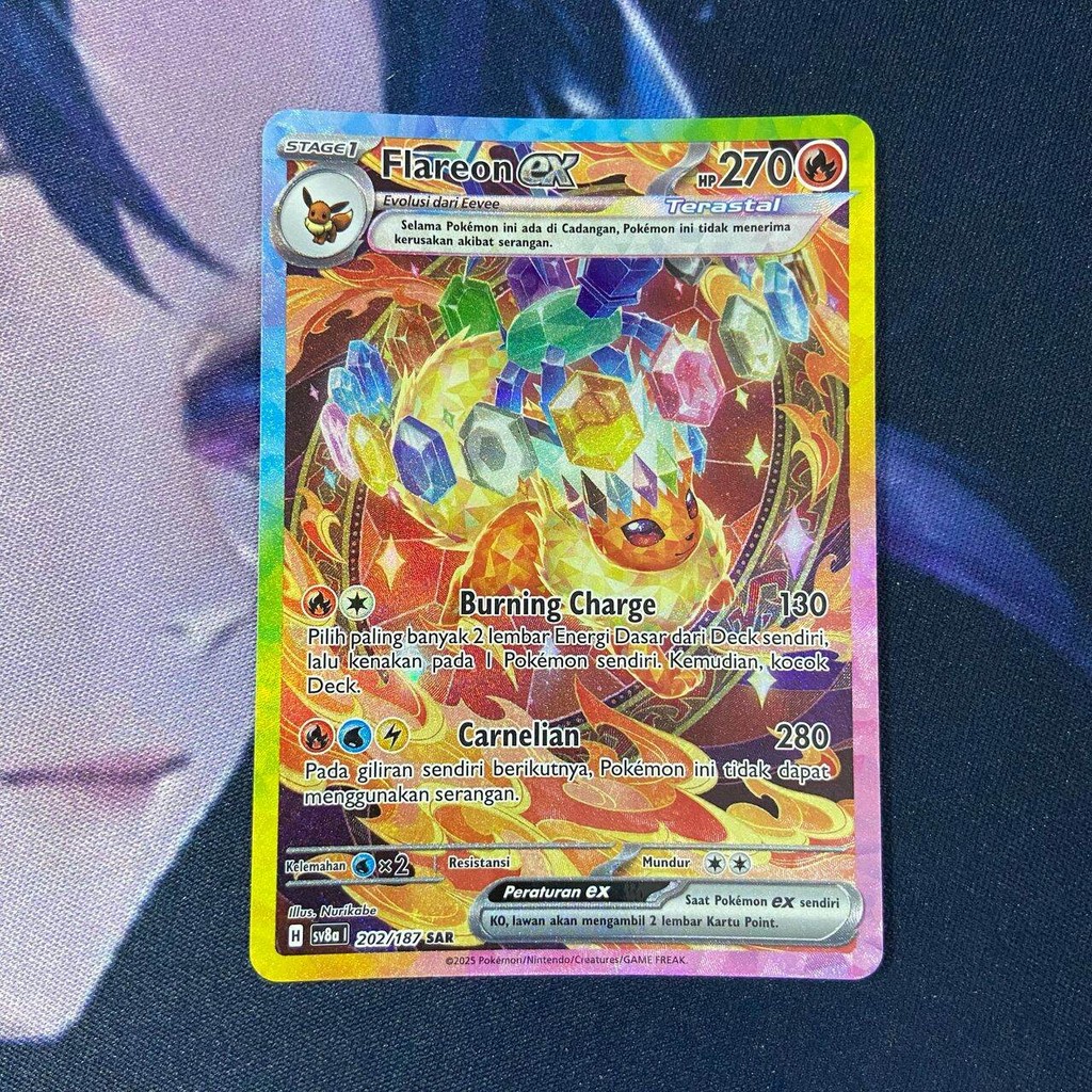 pokemon (ID) flareon ex - SV8a 202/187 - SAR