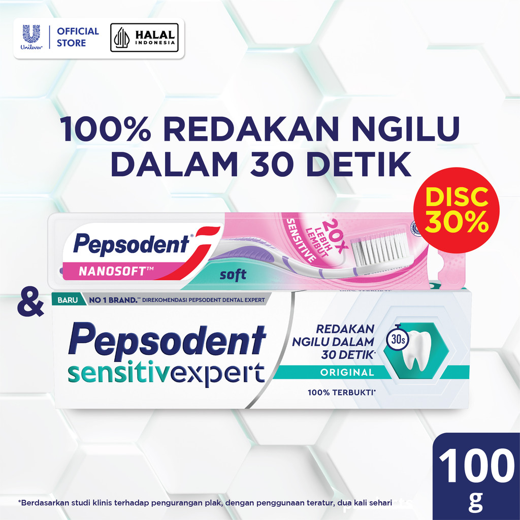 Buy Pepsodent Sensitive Expert Original 100g GET Pepsodent Sikat Gigi Nanosoft Sensitive