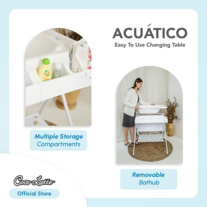 Cocolatte Acuatico / Bak Mandi Bayi / Changing Table