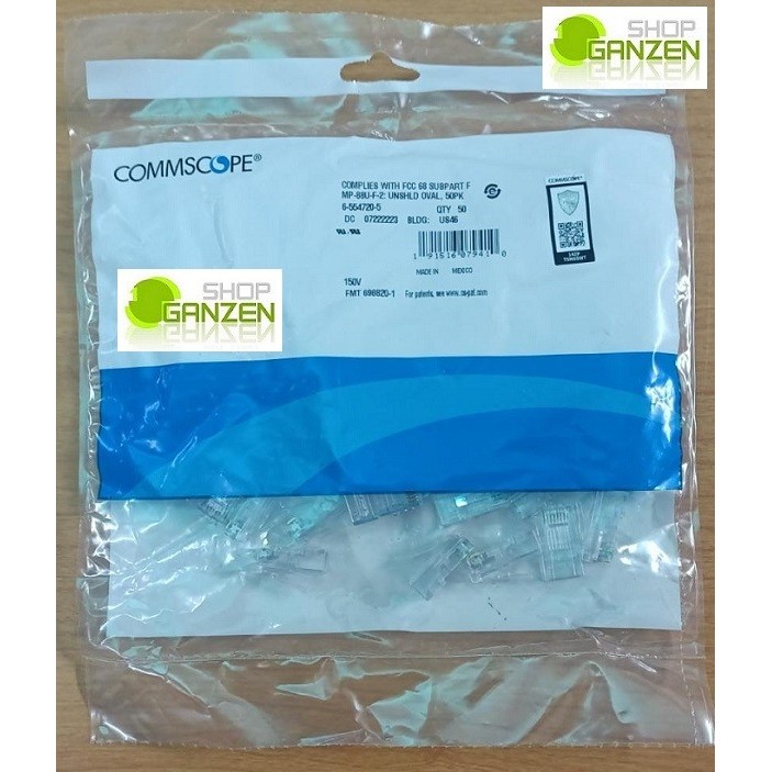 Amp Commscope Connector Rj45 Cat5 Rj-45 Cat.5E