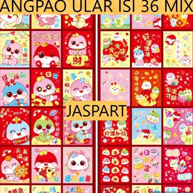 

+++++] ANGPAO IMLEK KOTAK ISI 36 ANGPAO IMLEK LUCU SHIO ULAR 2025 ANGPAO IMLEK MURAH READY STOCK