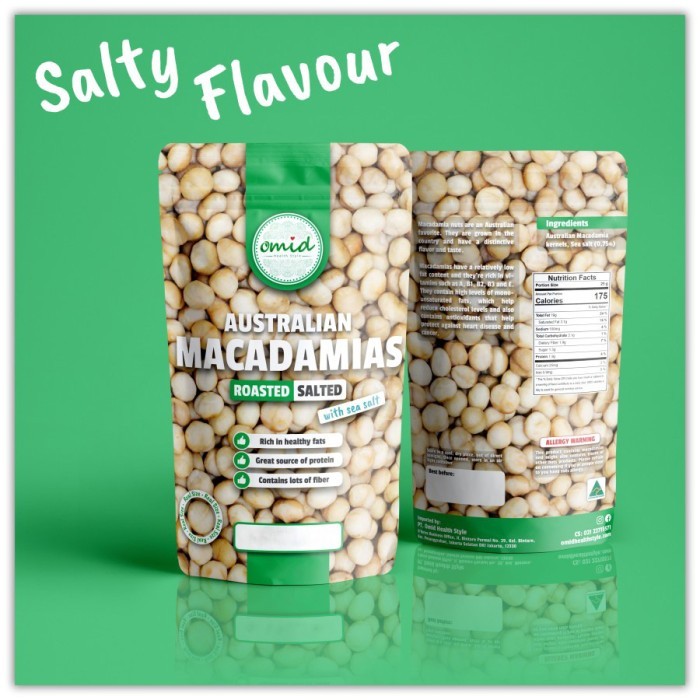 

Roasted Salted Macadamia Nuts (Kacang Macadamia Panggang Asin) 1kg