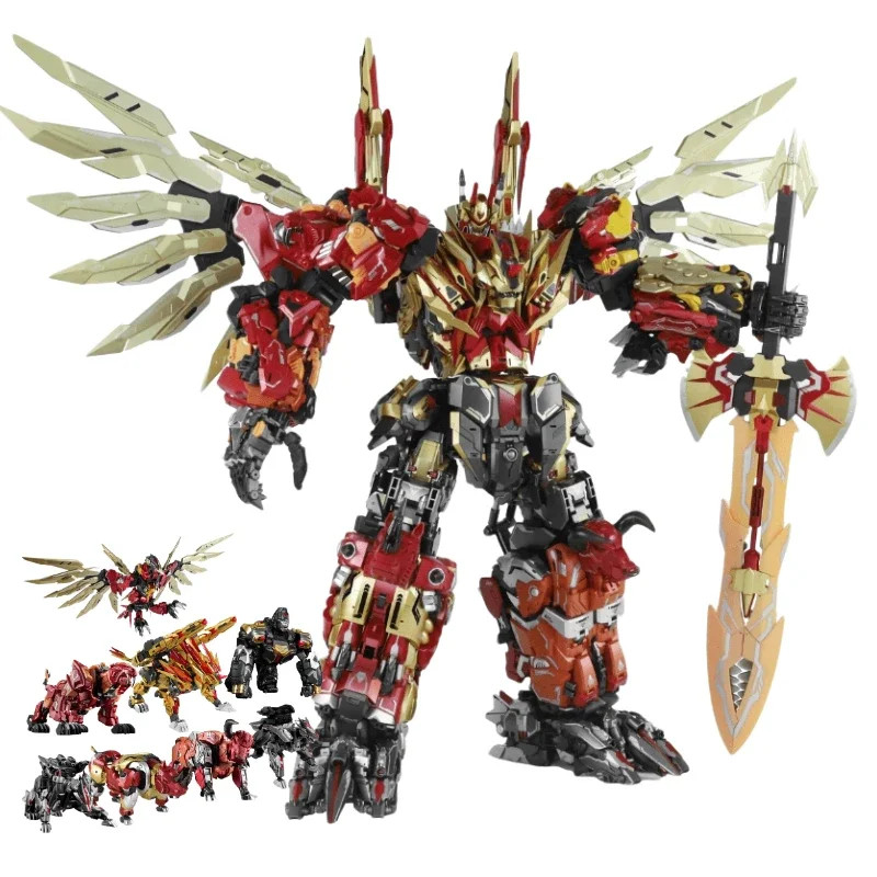 SGS Transformation Cang-Toys Predaking Chiyou CT-CHIYOU Primary Colours Golden 8 in 1 Combiners Acti