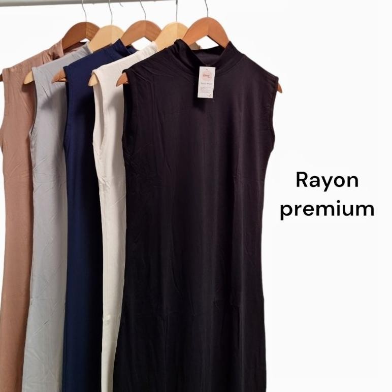 BERKUALITAS MANSET DRESS LEKBONG TANPA LENGAN MANSET GAMIS TANPA LENGAN BAHAN RAYON PREMIUM INNER DR
