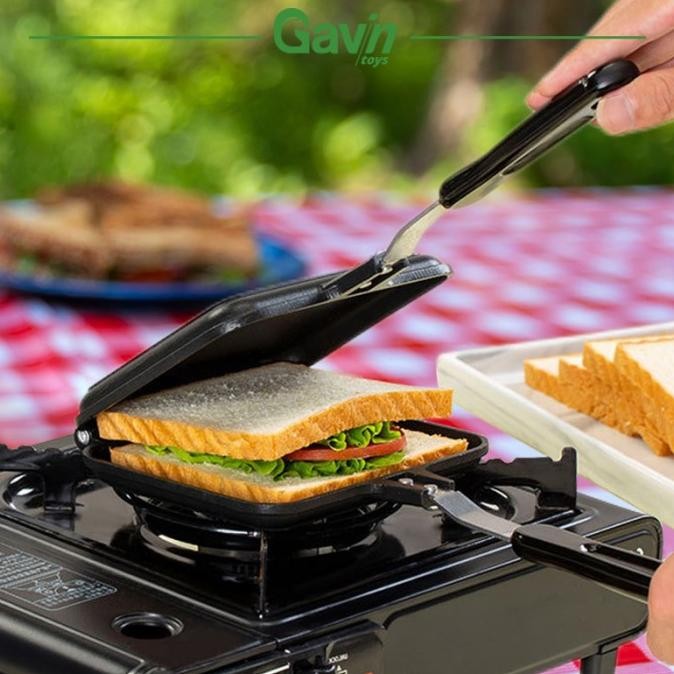 PEMANGGANG ROTI KOMPOR ANTI LENGKET SANDWICH MAKER ALAT ROTI PANGGANG