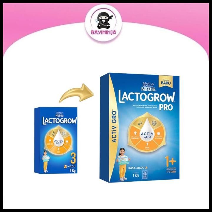 Terlaris Lactogrow 3 Madu Susu Box 1000 G 1 Kg Good Quality
