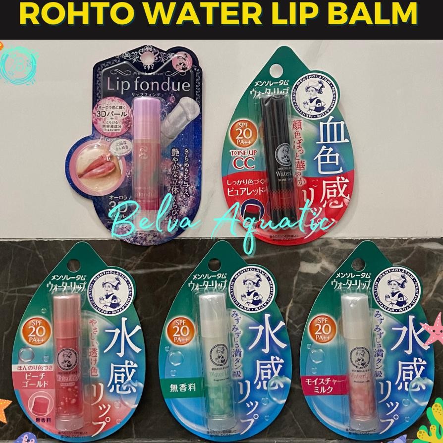 Rohto Mentholatum Water Lip Balm Rohto Tone Up Cc Lip Balm