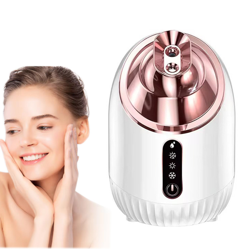 BARU Facial Steamer Cold & Hot Nano Spray Skin Moisturizing Steam Face Cleaning Nebulizer Body Mist 