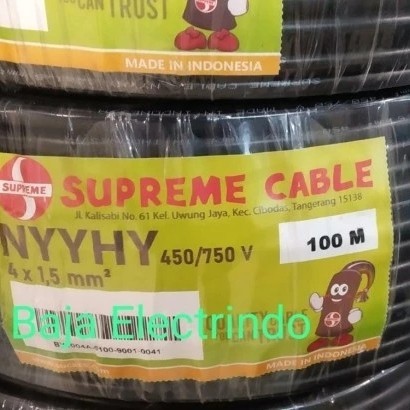 Terlaris Kabel Serabut Isi 4 Nyyhy 4X1,5Mm Supreme Roll @100M Nyyhy 4X1.5Mm