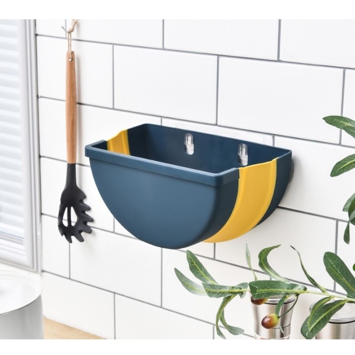 NEW PRODUK TEMPAT TONG SAMPAH GANTUNG PORTABEL DAPUR PLASTIK BISA DILIPAT BMN2118