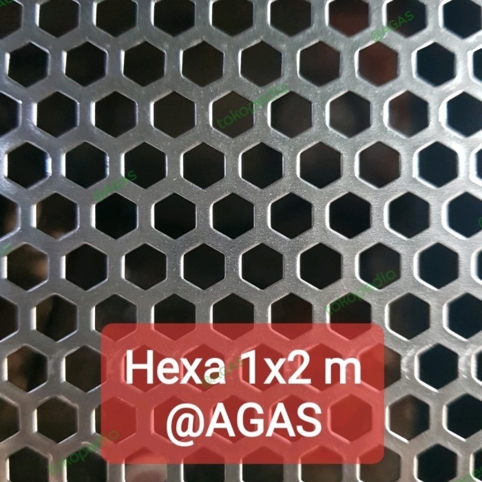 Plat Lubang Hexagonal 1x2 mtr