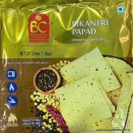 

>*>*>*>*] BIKANERI PAPAD MOONG SPECIAL BHIKHARAM CHANDMAL 200G / Kerupuk India