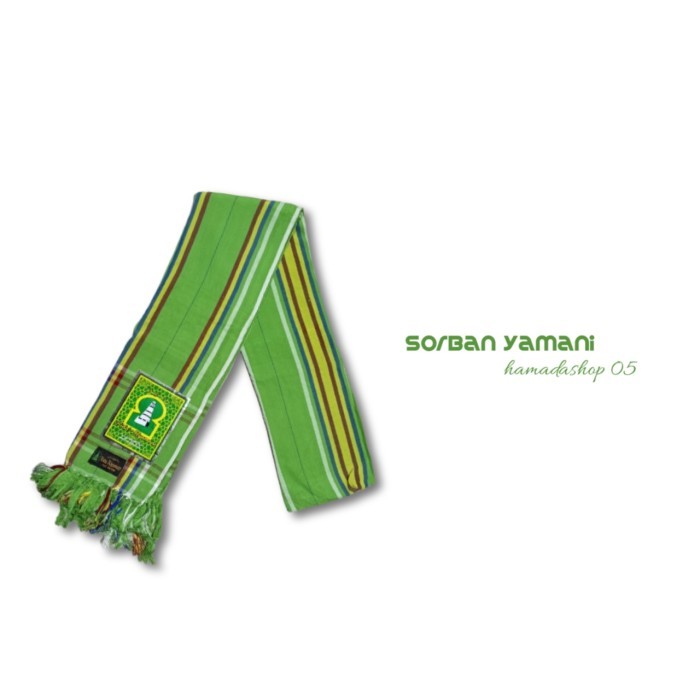 Sorban surban yaman SORBAN YAMANI RIDA' YAMANI GROSIR - Hijau panjang motif halus