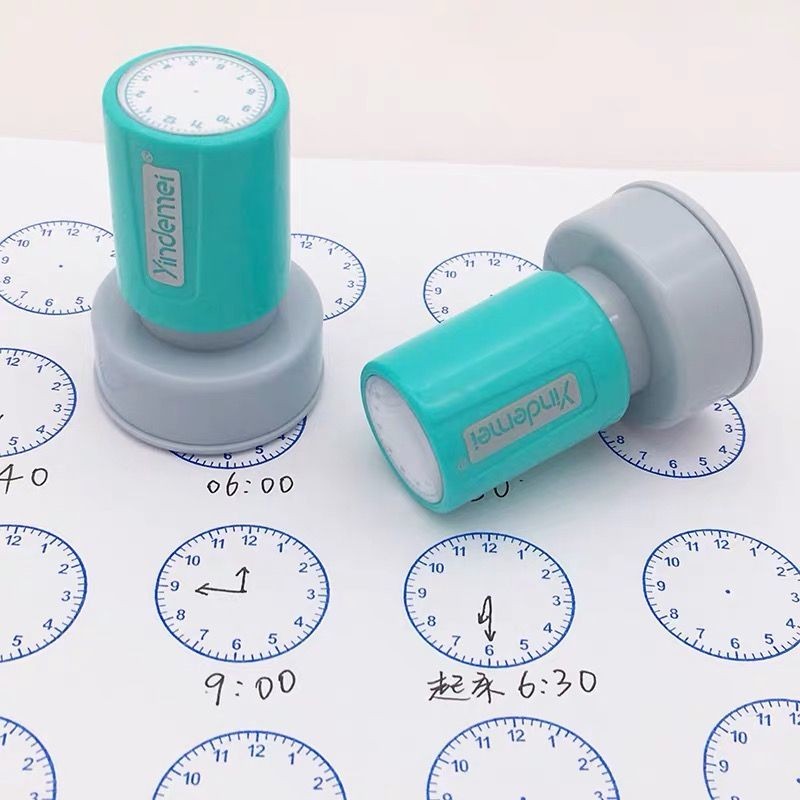 

Clock Face Stamp Clock Teaching Props Student Supplies Tools
