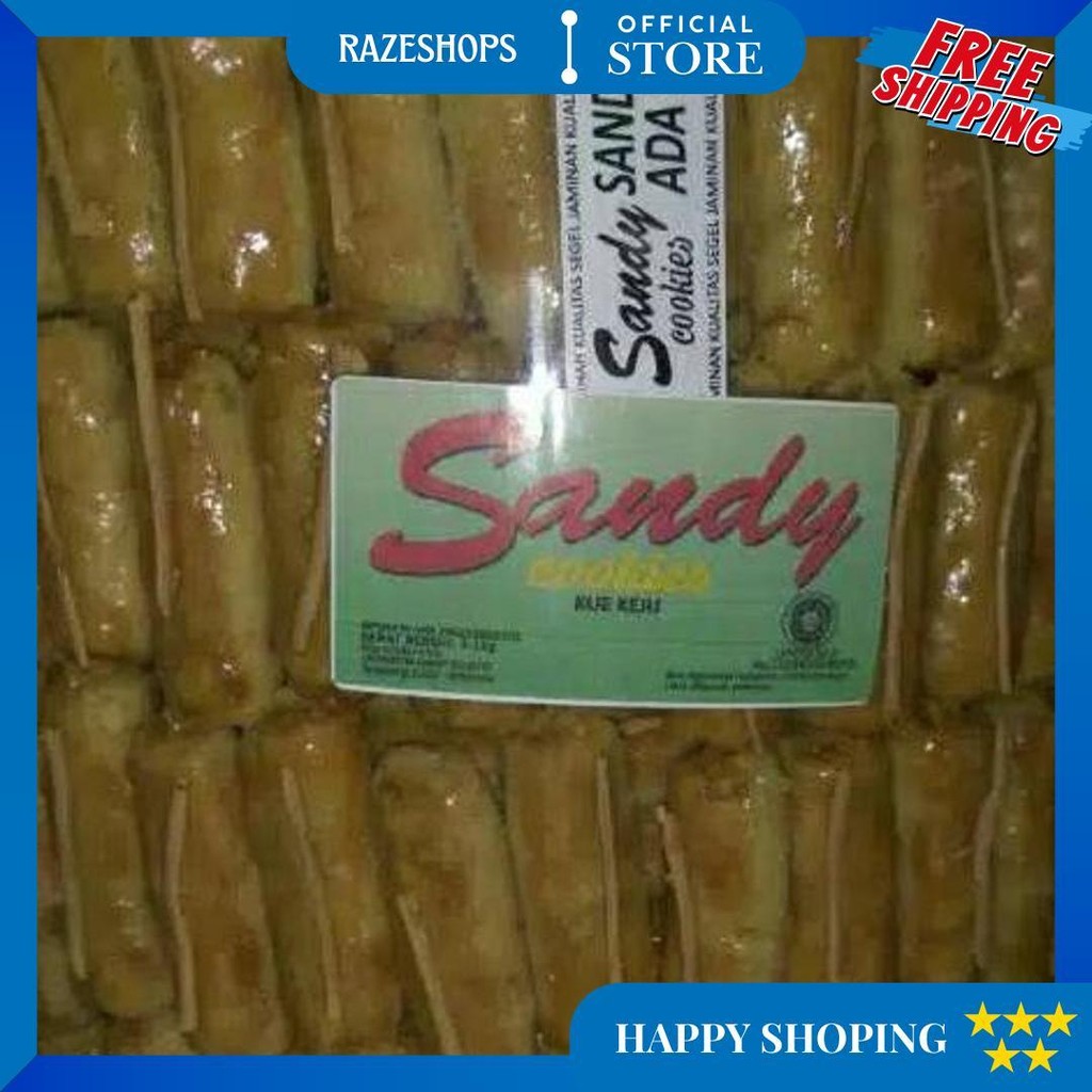 

Kue Kering Sandy Cookies (Label Hijau) 250Gr - Nastar, Sagu Keju Cokelat, Mede Coklat, Almond, Putri Salju Kue Sandy Logo Hijau D Termurah