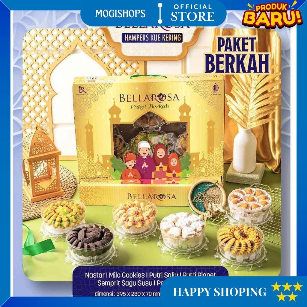 

Bellarosa Paket Kue Kering Berkah Isi 6 Toples Best Seller D Terlaris