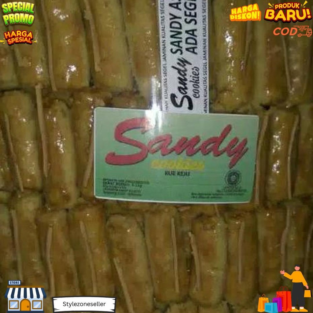 

Kue Kering Sandy Cookies (Label Hijau) 250Gr - Nastar, Sagu Keju Cokelat, Mede Coklat, Almond, Putri Salju Kue Sandy Logo Hijau D Sale