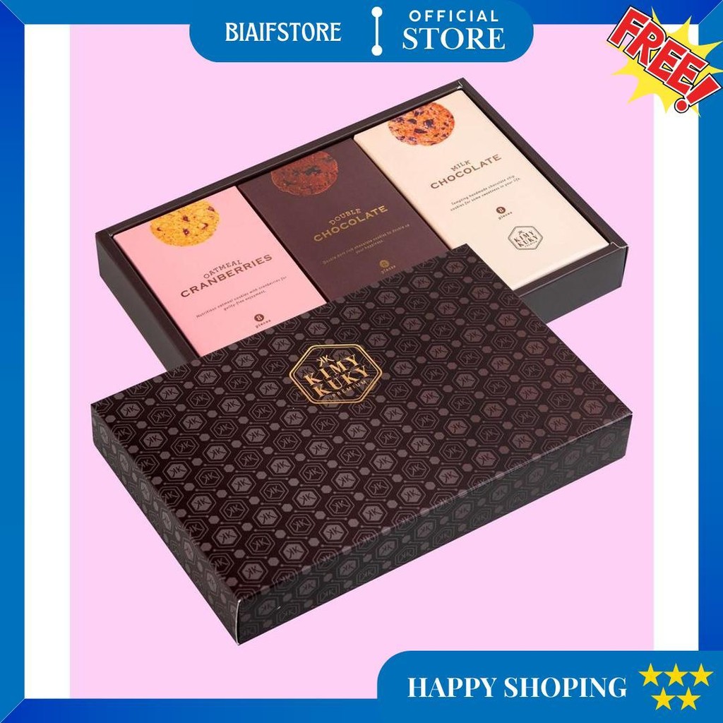 

Kimy Kuky Gift Pack/ Hampers Cookies Premium/ Kue Kering / Hadiah Kado Snack Tea Time (Best Seller) D Terlaris