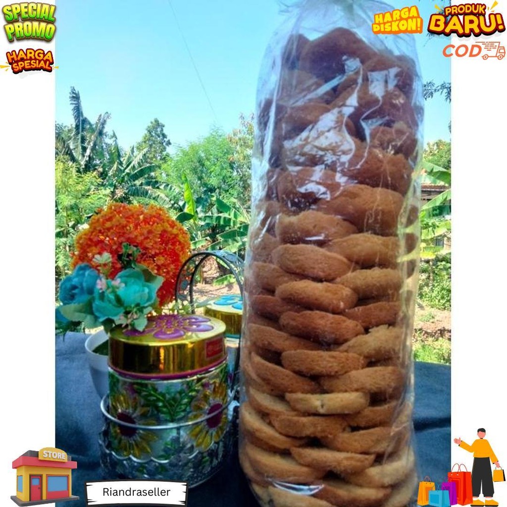 

Kue Kering Bolu Vanilla Isi 1 Kg Per 1 Bal / Makanan Ringan / Snack Kriuk / Cemilan / Camilan Indonesia D Termurah