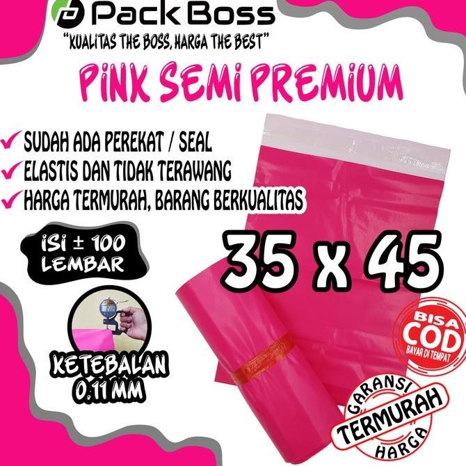 

Sale 35X45 Pink Semi Premium Polymailer Packaging Online Ada Perekat
