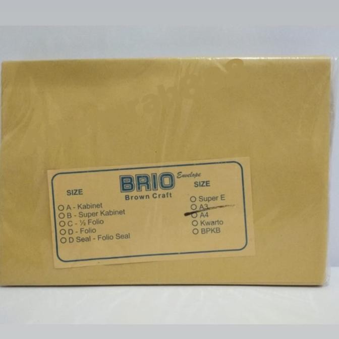 

Sale Amplop Coklat Brio Uk A3