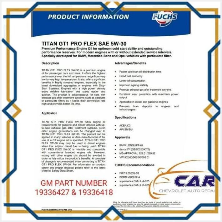 [CVP] OIL OLI MESIN CHEVROLET ACDELCO AC DELCO DEXOS 2