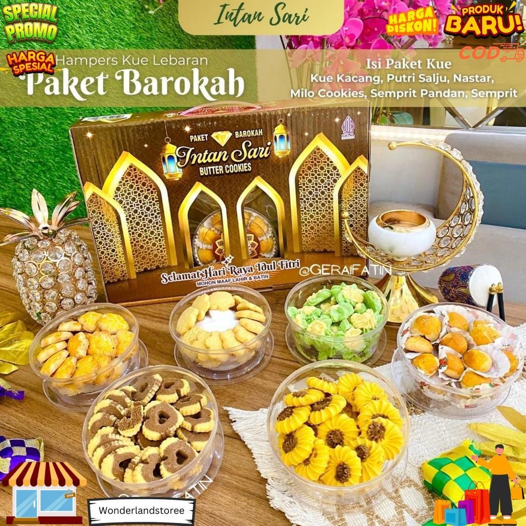 

Paket Kue Kering Intan Sari Paket Barokah Isi 6 Toples Kue Lebaran Dibuat Tahun 2025 D Promo 10.10