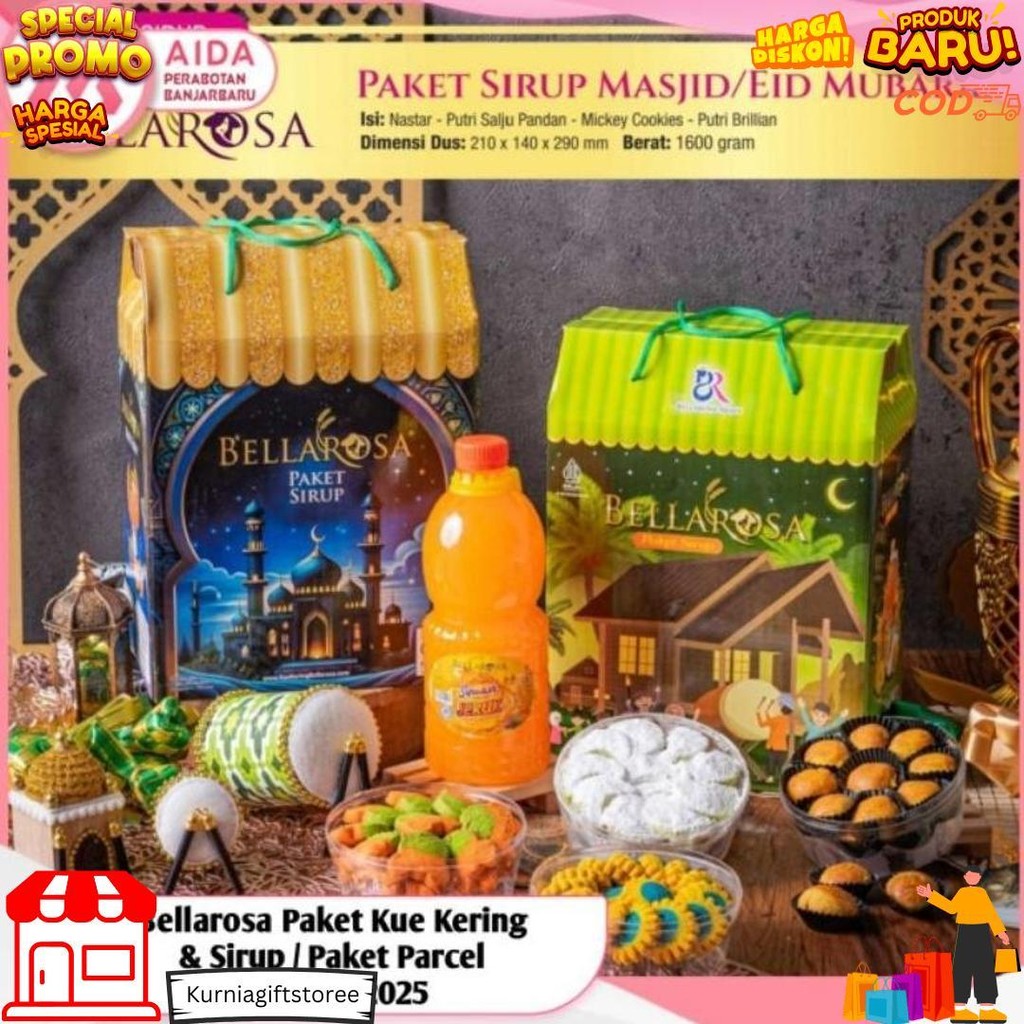 

Paket Kue Kering & Sirup Bellarosa Lebaran / Parcel Lebaran Bellarosa /Hampers Kue Kering Coklat Ramadhan / Paket Hari Raya Lebaran Hampers Bellarosa / Paket Sirup & Kue Kering Bellarosa / Paket Lebaran / Parcel Lebaran Bellarosa / Kue Lebaran & Sirup D