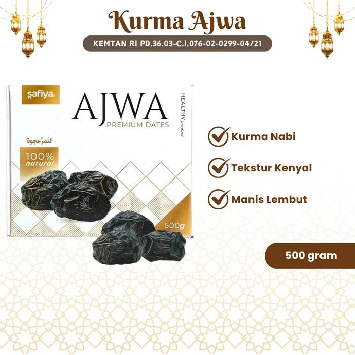 

Kurma Ajwa Safiya 500gr Pure Sukkari Dates Natural Super Food