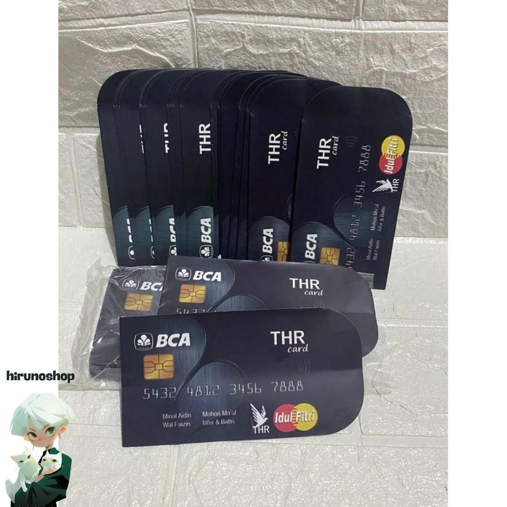 

Amplop Ampau Lebaran Atm Uk Medium Isi 100 50 10 Lembar - Bca Hitam, 10 Lembar Murah