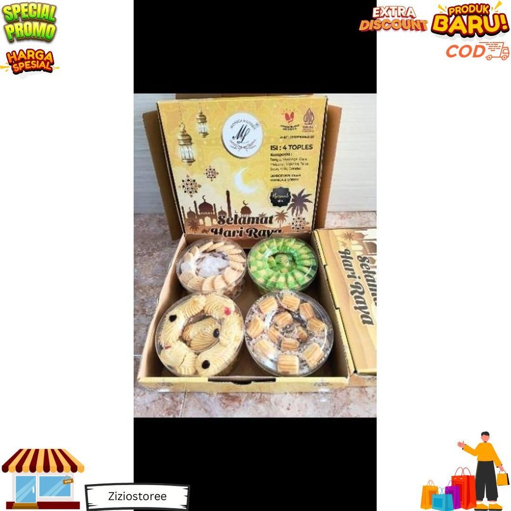

Hampers Paket Kue Kering Lebaran Monica Loren Super D Sale