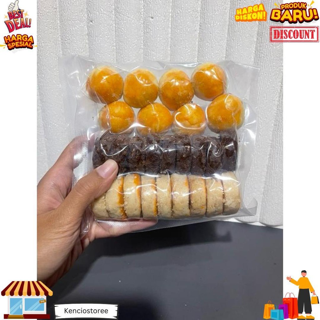 

Kue Kering Mix 250Gram (Nastar, Kacang Colat, Kacang Ori) D Promo 10.10