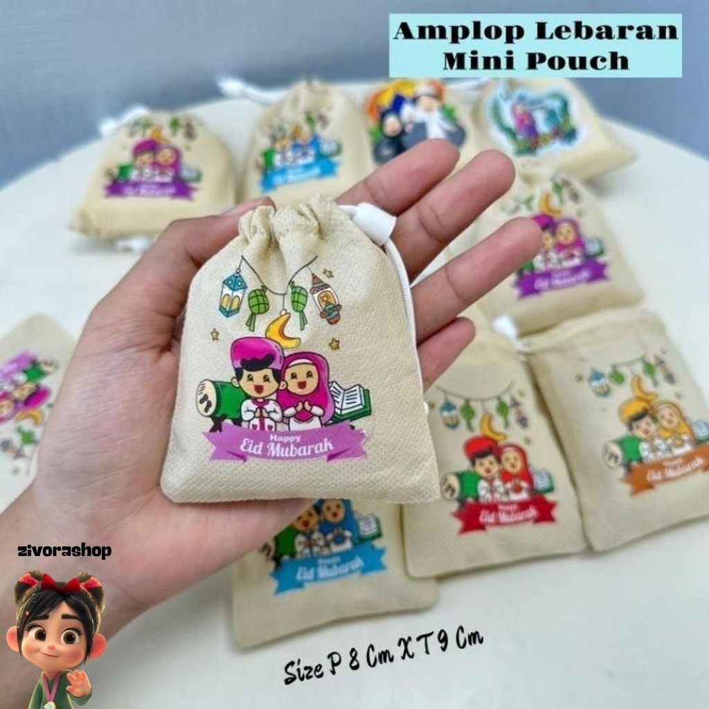 

Isi 12 Amplop Lebaran Mini Pouch/ Dompet Koin Lebaran Amplop Angpao Lebaran Unik Promo