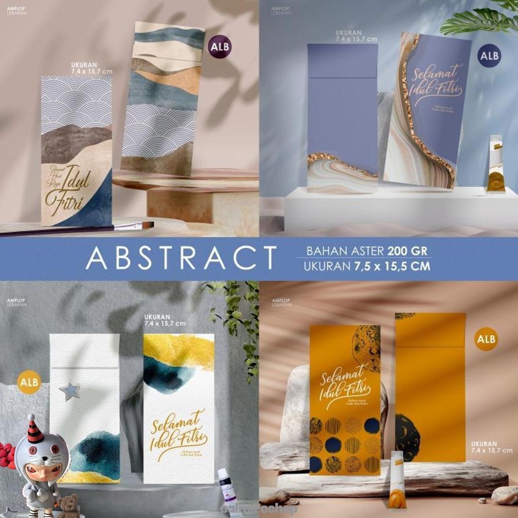 

Amplop Lebaran Besar (Uang Tanpa Dilipat) Motif Abstrak | Bahan Tebal 200Gr | Angpao Lebaran Murah