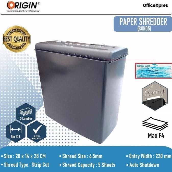 

Mesin Penghancur Kertas / Paper Shredder Origin SOHO 5