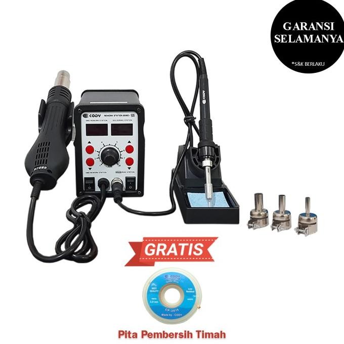 Solder Uap Blower Solder Station Digital Cody 858D+ Original Dan Terpercaya
