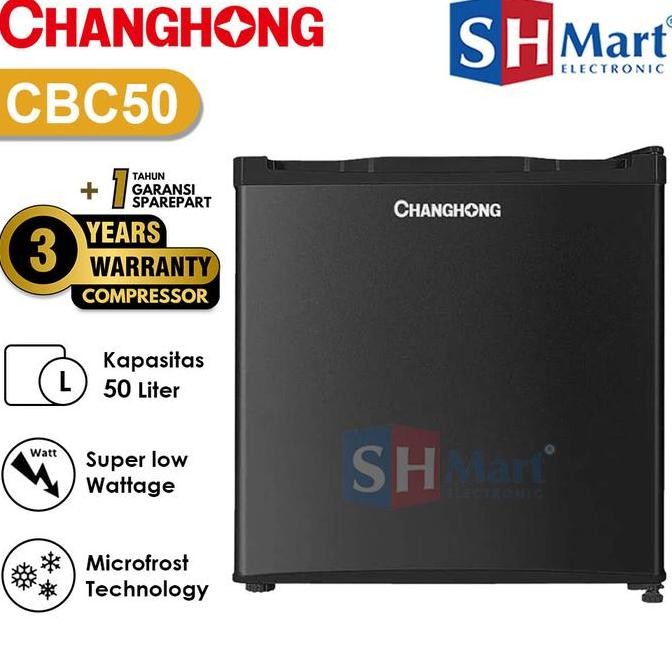 KULKAS MINI PORTABLE CHANGHONG CBC50 CBC-50 KAPASITAS 46L (MEDAN)