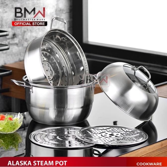 BMW Kitchen Ware - Panci Kukus Siomay Dimsum Bakpao Nasi Tim Dandang P19A