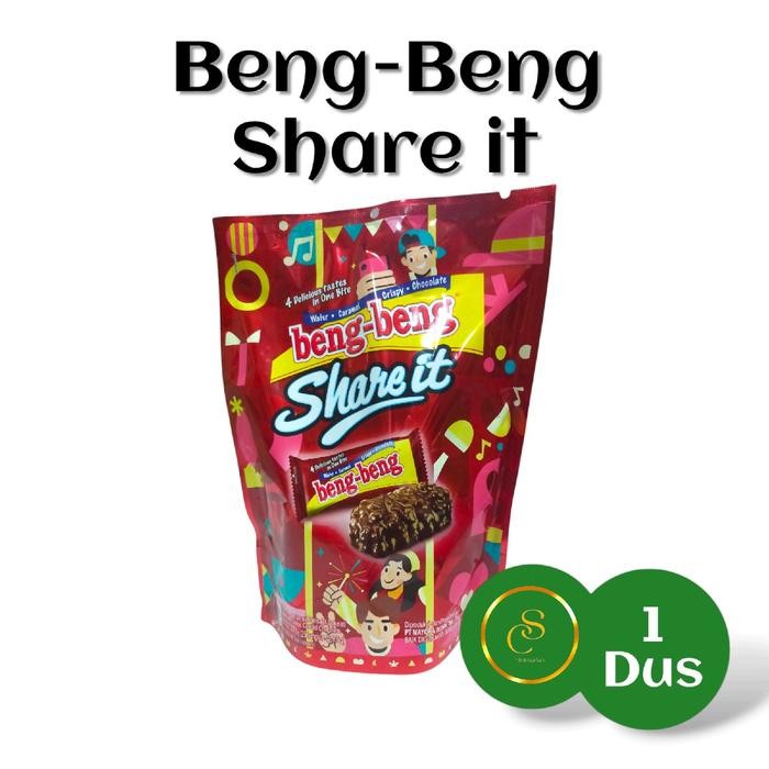 

Beng Beng Share It Festive per Dus isi 6 pouch (1 pouch isi 25pcs) Camilan Wafer Cokelat Snack -