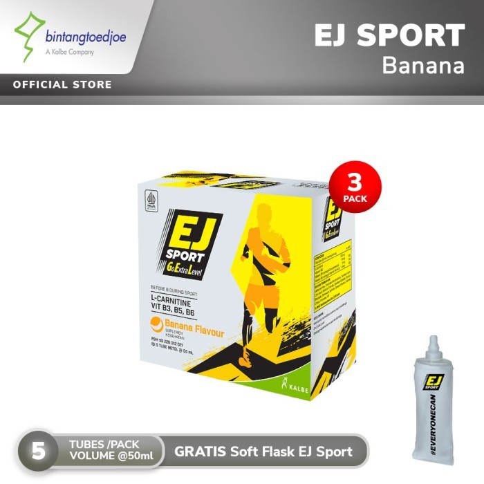 Ej Sport Banana 3 Pack - Energy Gel