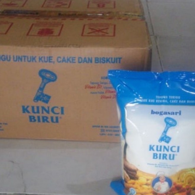 

1 dus isi 12pcs Tepung Terigu Kunci Biru @kemasan 1kg