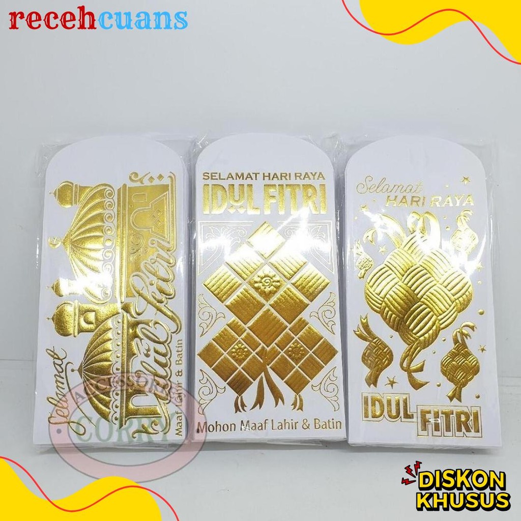 

Angpao Idul Fitri Lebaran Isi 50 Mewah 17 Cm Bulk Murah Amplop Uang Putih Embos Emas Mengkilap Terlengkap Dan Termurah