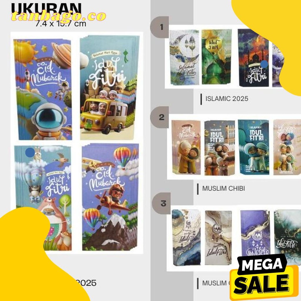 

Amplop Lebaran 2025 Unik Aesthetic Glosir 1 Pack ( Isi 40 Pcs ) Siap Pakai, Amplop Idul Fitri Ukuran Jumbo Terlaris! Produk Ini Banyak Dicari