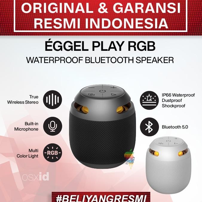 Eggel Play Waterproof Portable Bluetooth Speaker Terlaris