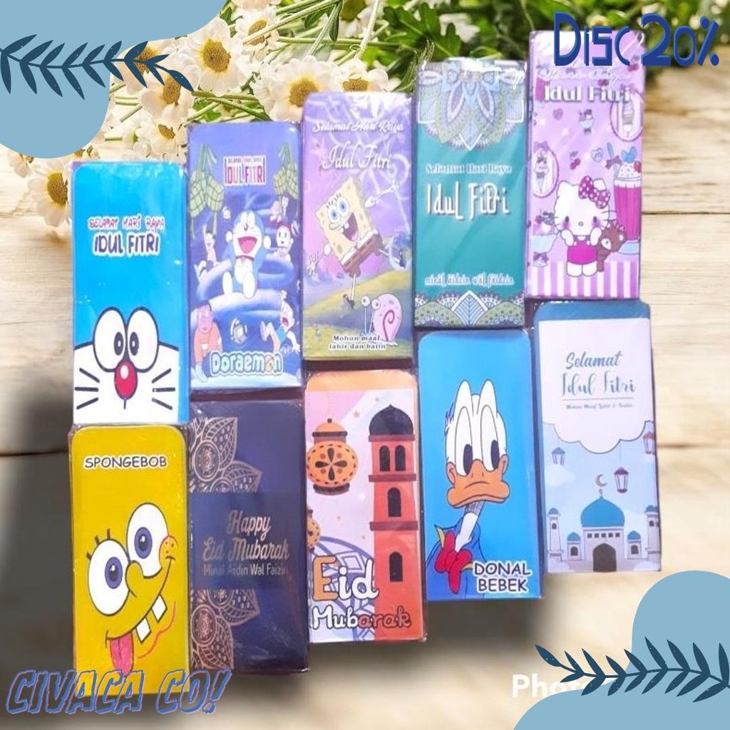 

Promo 20 Pack Isi 200 Amplop Lebaran Jumbo /Packet ..7X18 Diskon