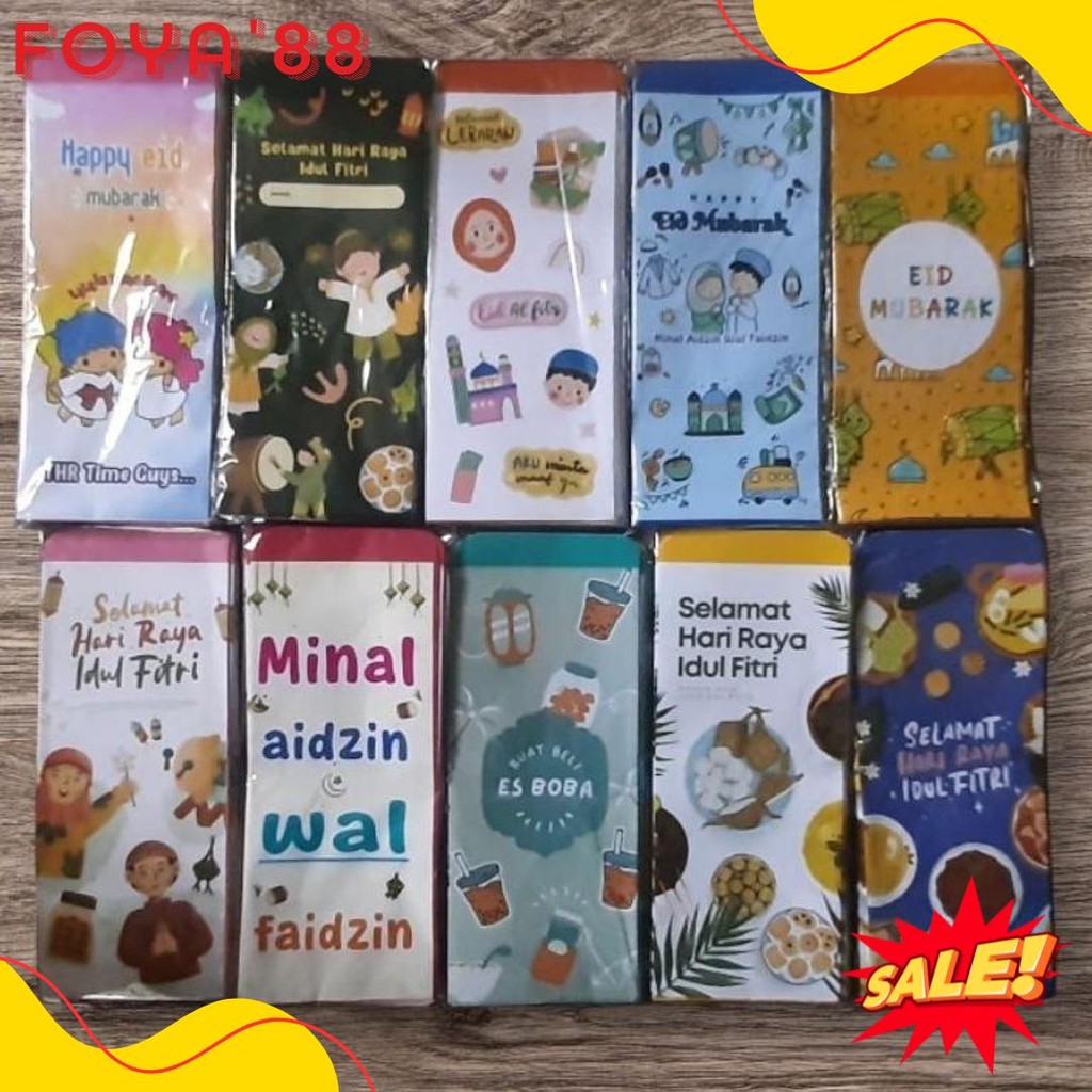 

Promo 20 Pack Isi 200 Amplop Lebaran Jumbo /Packet ..7X18 Diskon