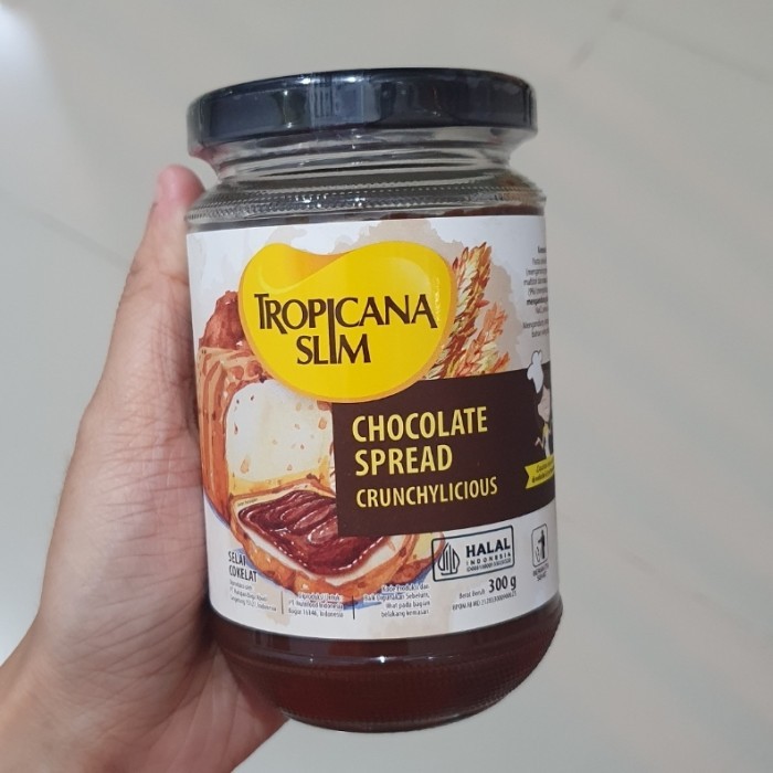 

Tropicana Slim Selai jam CRUNCHY COKLAT SPREAD 300gr